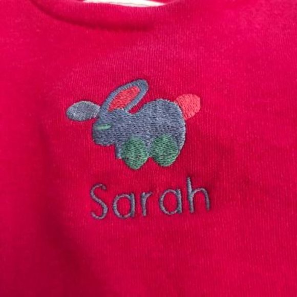 Toddler Land's End overalls with embroidery - Picture 2 of 3